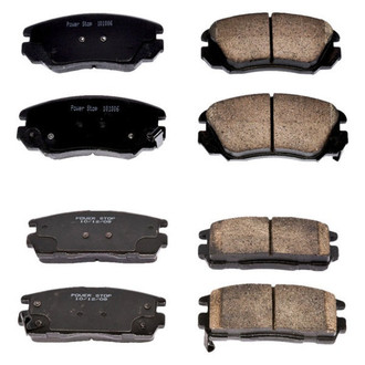 PowerStop® - Z16 Evolution Clean Ride Ceramic Front and Rear Disc Brake Pad Set