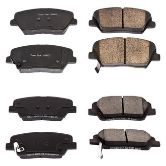 PowerStop® - Z16 Evolution Clean Ride Ceramic Front and Rear Disc Brake Pad Set