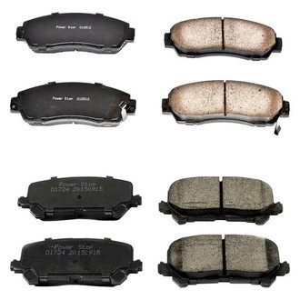 PowerStop® - Z16 Evolution Clean Ride Ceramic Front and Rear Disc Brake Pad Set