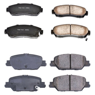 PowerStop® - Z16 Evolution Clean Ride Ceramic Front and Rear Disc Brake Pad Set