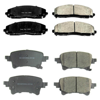 PowerStop® - Z16 Evolution Clean Ride Ceramic Front and Rear Disc Brake Pad Set