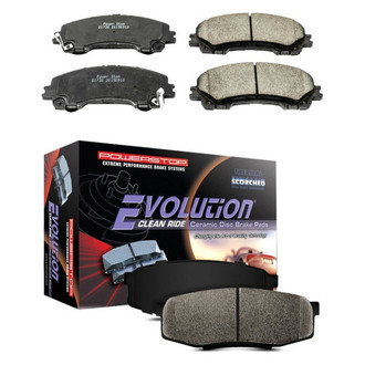 PowerStop® - Z16 Evolution Clean Ride Ceramic Front and Rear Disc Brake Pad Set