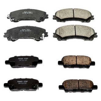 PowerStop® - Z16 Evolution Clean Ride Ceramic Front and Rear Disc Brake Pad Set