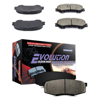 PowerStop® - Z16 Evolution Clean Ride Ceramic Front and Rear Disc Brake Pad Set