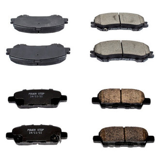 PowerStop® - Z16 Evolution Clean Ride Ceramic Front and Rear Disc Brake Pad Set