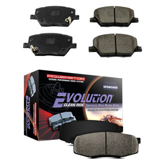 PowerStop® - Z16 Evolution Clean Ride Ceramic Front and Rear Disc Brake Pad Set