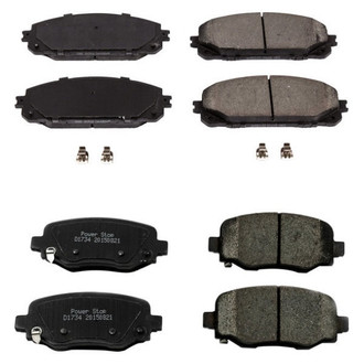PowerStop® - Z16 Evolution Clean Ride Ceramic Front and Rear Disc Brake Pad Set