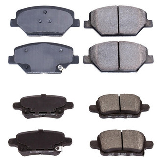 PowerStop® - Z16 Evolution Clean Ride Ceramic Front and Rear Disc Brake Pad Set