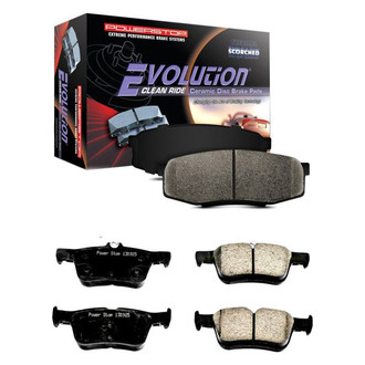 PowerStop® - Z16 Evolution Clean Ride Ceramic Front and Rear Disc Brake Pad Set