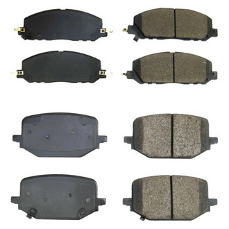 PowerStop® - Z16 Evolution Clean Ride Ceramic Front and Rear Disc Brake Pad Set