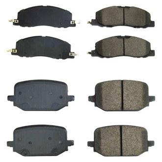 PowerStop® - Z16 Evolution Clean Ride Ceramic Front and Rear Disc Brake Pad Set