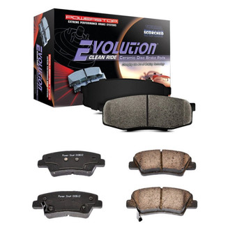 PowerStop® - Z16 Evolution Clean Ride Ceramic Front and Rear Disc Brake Pad Set