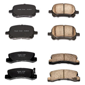 PowerStop® - Z16 Evolution Clean Ride Ceramic Front and Rear Disc Brake Pad Set