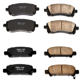 PowerStop® - Z16 Evolution Clean Ride Ceramic Front and Rear Disc Brake Pad Set