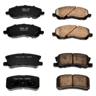 PowerStop® - Z16 Evolution Clean Ride Ceramic Front and Rear Disc Brake Pad Set