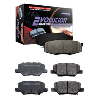 PowerStop® - Z16 Evolution Clean Ride Ceramic Front and Rear Disc Brake Pad Set