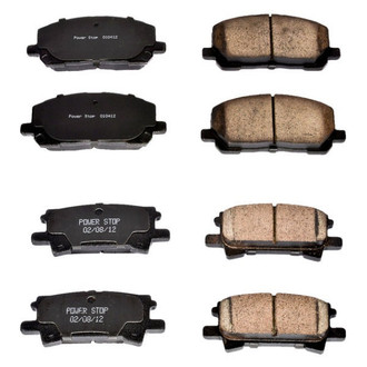 PowerStop® - Z16 Evolution Clean Ride Ceramic Front and Rear Disc Brake Pad Set