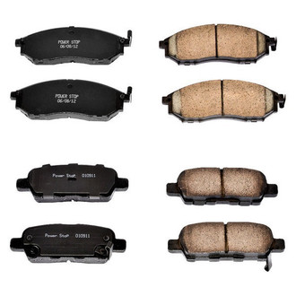 PowerStop® - Z16 Evolution Clean Ride Ceramic Front and Rear Disc Brake Pad Set