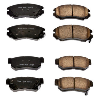 PowerStop® - Z16 Evolution Clean Ride Ceramic Front and Rear Disc Brake Pad Set