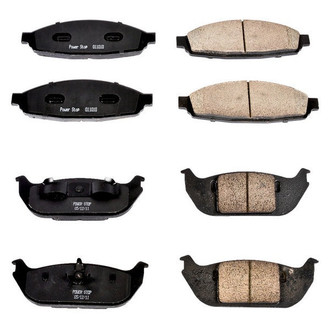 PowerStop® - Z16 Evolution Clean Ride Ceramic Front and Rear Disc Brake Pad Set