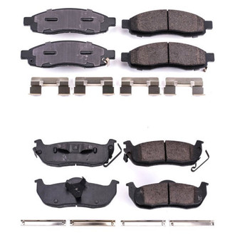 PowerStop® - Z17 Evolution Plus™ Ceramic Front and Rear Disc Brake Pad Set