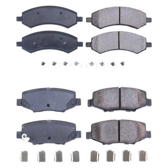 PowerStop® - Z17 Evolution Plus™ Ceramic Front and Rear Disc Brake Pad Set