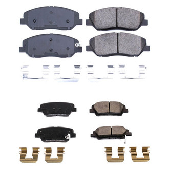 PowerStop® - Z17 Evolution Plus™ Ceramic Front and Rear Disc Brake Pad Set