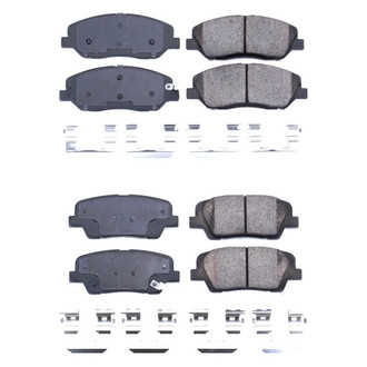 PowerStop® - Z17 Evolution Plus™ Ceramic Front and Rear Disc Brake Pad Set