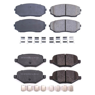 PowerStop® - Z17 Evolution Plus™ Ceramic Front and Rear Disc Brake Pad Set