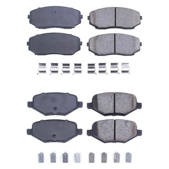 PowerStop® - Z17 Evolution Plus™ Ceramic Front and Rear Disc Brake Pad Set