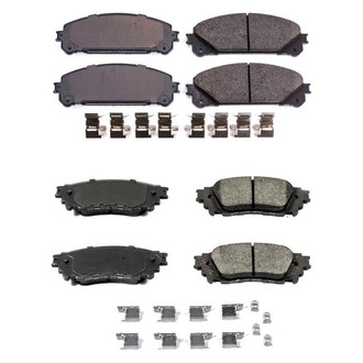 PowerStop® - Z17 Evolution Plus™ Ceramic Front and Rear Disc Brake Pad Set