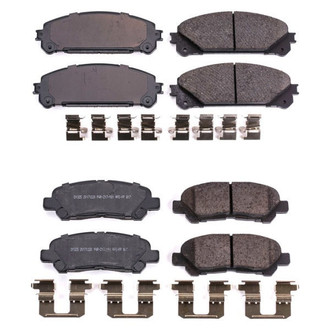 PowerStop® - Z17 Evolution Plus™ Ceramic Front and Rear Disc Brake Pad Set