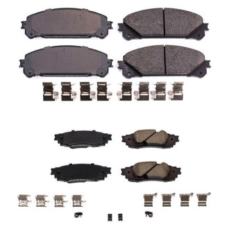 PowerStop® - Z17 Evolution Plus™ Ceramic Front and Rear Disc Brake Pad Set