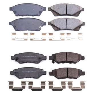 PowerStop® - Z17 Evolution Plus™ Ceramic Front and Rear Disc Brake Pad Set
