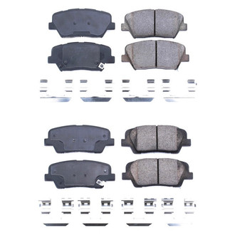 PowerStop® - Z17 Evolution Plus™ Ceramic Front and Rear Disc Brake Pad Set