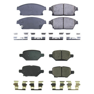 PowerStop® - Z17 Evolution Plus™ Ceramic Front and Rear Disc Brake Pad Set