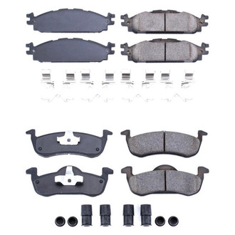 PowerStop® - Z17 Evolution Plus™ Ceramic Front and Rear Disc Brake Pad Set