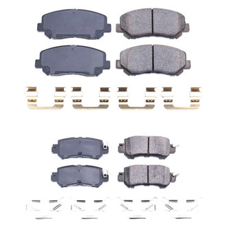 PowerStop® - Z17 Evolution Plus™ Ceramic Front and Rear Disc Brake Pad Set