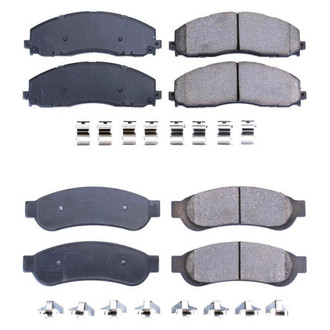 PowerStop® - Z17 Evolution Plus™ Ceramic Front and Rear Disc Brake Pad Set