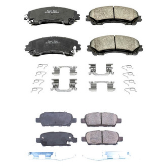 PowerStop® - Z17 Evolution Plus™ Ceramic Front and Rear Disc Brake Pad Set