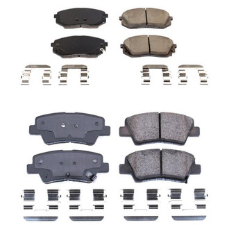 PowerStop® - Z17 Evolution Plus™ Ceramic Front and Rear Disc Brake Pad Set