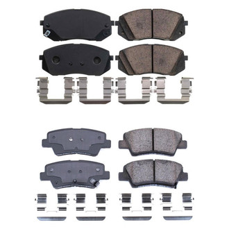 PowerStop® - Z17 Evolution Plus™ Ceramic Front and Rear Disc Brake Pad Set