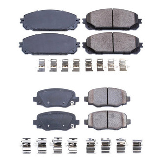 PowerStop® - Z17 Evolution Plus™ Ceramic Front and Rear Disc Brake Pad Set