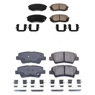 PowerStop® - Z17 Evolution Plus™ Ceramic Front and Rear Disc Brake Pad Set