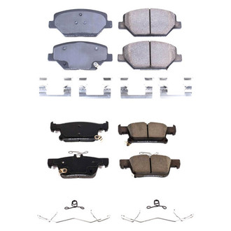 PowerStop® - Z17 Evolution Plus™ Ceramic Front and Rear Disc Brake Pad Set