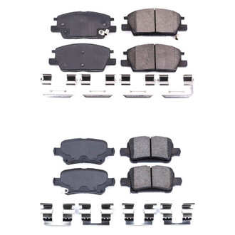 PowerStop® - Z17 Evolution Plus™ Ceramic Front and Rear Disc Brake Pad Set