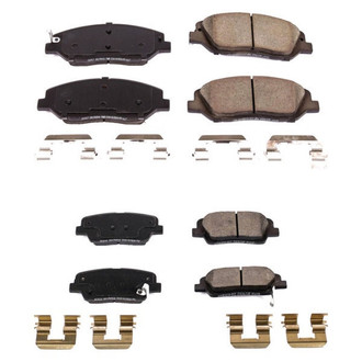 PowerStop® - Z17 Evolution Plus™ Ceramic Front and Rear Disc Brake Pad Set