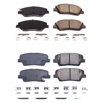 PowerStop® - Z17 Evolution Plus™ Ceramic Front and Rear Disc Brake Pad Set