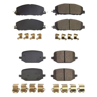 PowerStop® - Z17 Evolution Plus™ Ceramic Front and Rear Disc Brake Pad Set