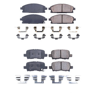 PowerStop® - Z17 Evolution Plus™ Ceramic Front and Rear Disc Brake Pad Set